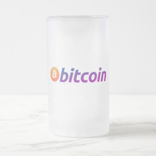 Taza De Cristal Esmerilado Bitcoin Miami