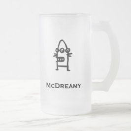 Taza De Cristal Esmerilado Black de Three Eye Bot McDreamy