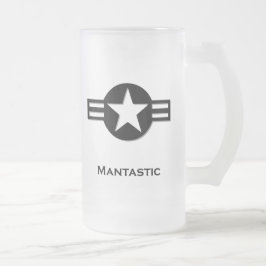 Taza De Cristal Esmerilado Black Mantastic en Estados Unidos