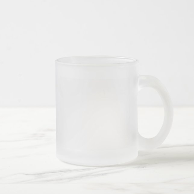 Taza De Cristal Esmerilado Blanco (Derecha)