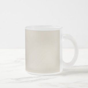 Taza De Cristal Esmerilado Blanco Hueso