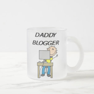 Taza De Cristal Esmerilado Blogger del papá