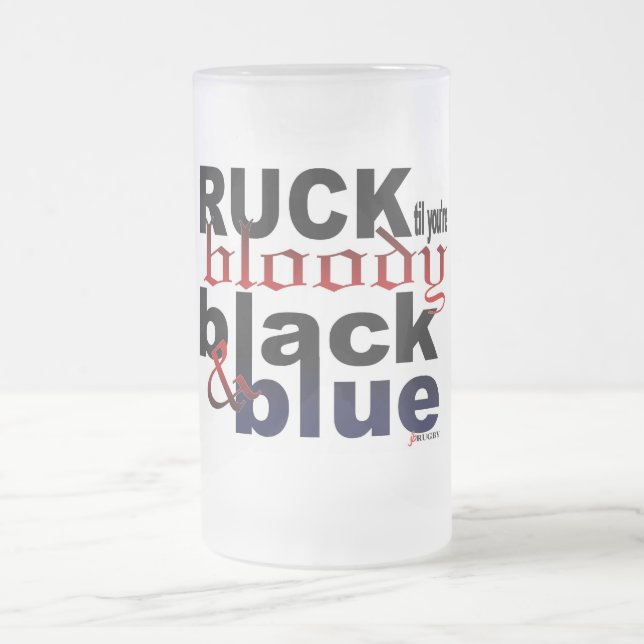 TAZA DE CRISTAL ESMERILADO BLOODY (Centro)