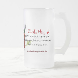 Taza De Cristal Esmerilado Bloody mary