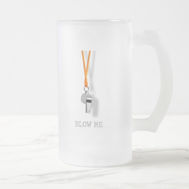 Taza De Cristal Esmerilado Blow Me Frosted Glass Mug (Derecha)