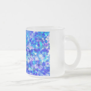 Taza De Cristal Esmerilado Blue Bokeh 92015 Mug