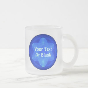 Taza De Cristal Esmerilado Bluestar Fractal