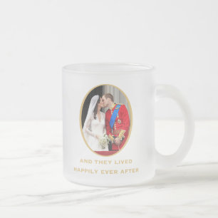 Taza De Cristal Esmerilado Boda real