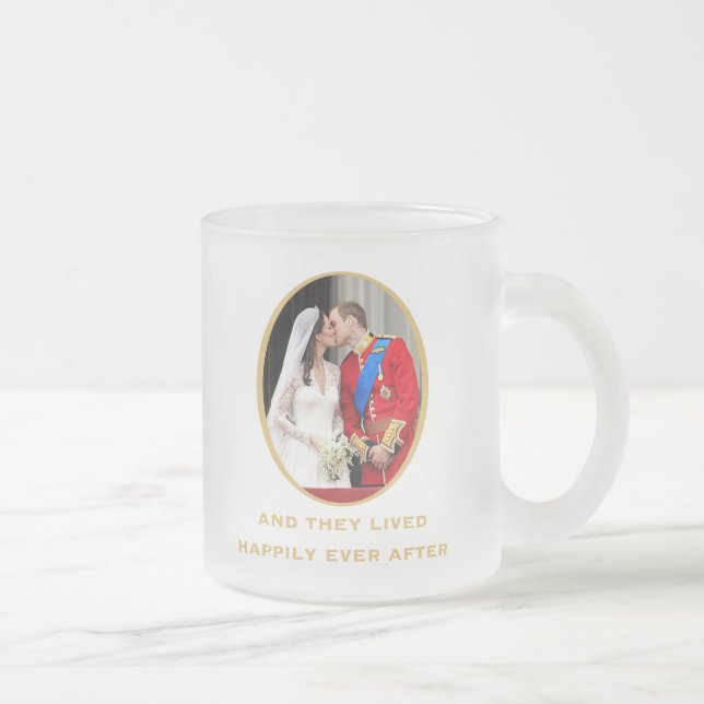 Taza De Cristal Esmerilado Boda real (Derecha)