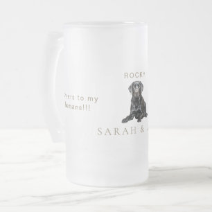 Taza De Cristal Esmerilado Bodas de Mascotas con Brindis Personalizados para 