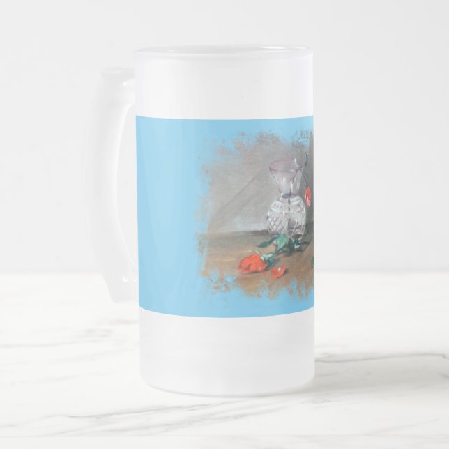 Taza De Cristal Esmerilado Bodegón (Anverso izquierdo)