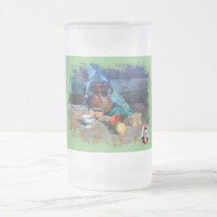 Taza De Cristal Esmerilado Bodegón a espátula