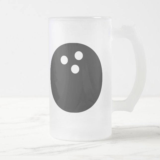 Taza De Cristal Esmerilado bola de bolos (Derecha)