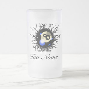 Taza De Cristal Esmerilado Bola de Tatuatori.it ocho