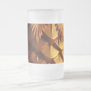 Taza De Cristal Esmerilado Bolas de oro Escarcha de vidrio esmerilado de 16 o