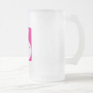 Taza De Cristal Esmerilado Bolos rosados