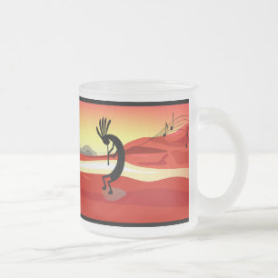 Taza De Cristal Esmerilado Bomba de sol de Kokopelli