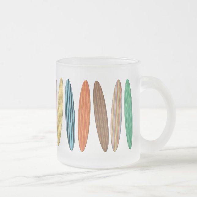 Taza De Cristal Esmerilado Bomba de tablas de surf (Derecha)