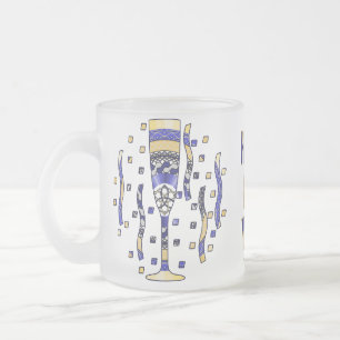 Taza De Cristal Esmerilado Bomba de tostadas de Año Nuevo