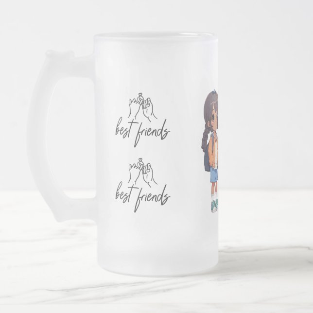 Taza De Cristal Esmerilado Bomba de vidrio amigable (Izquierda)