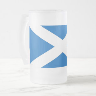 Taza De Cristal Esmerilado Bomba de vidrio escarcha con bandera de Escocia