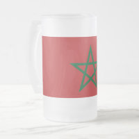 Bomba de vidrio escarcha con bandera de Marruecos