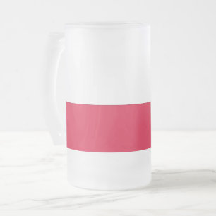 Taza De Cristal Esmerilado Bomba de vidrio escarcha con bandera de Polonia