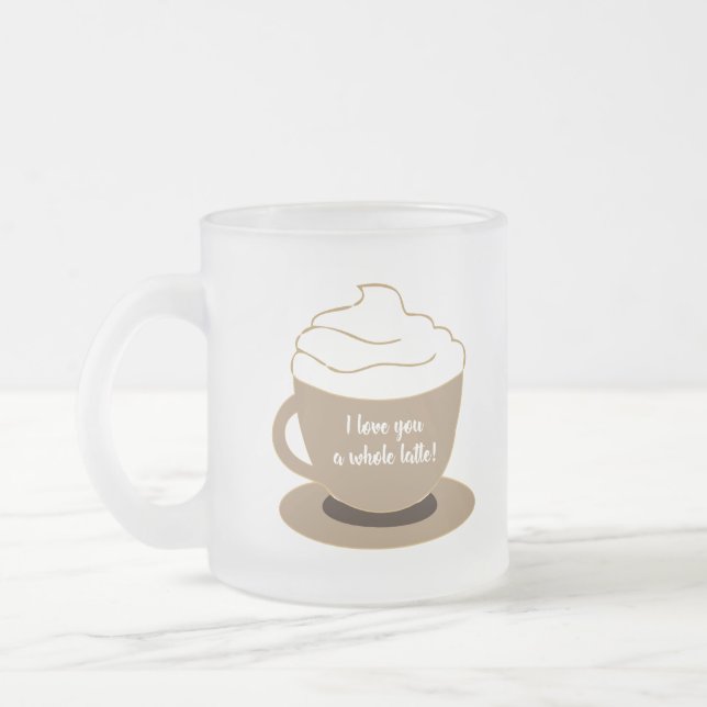 Taza De Cristal Esmerilado Bomba de vidrio escarcha de 10 oz (Izquierda)