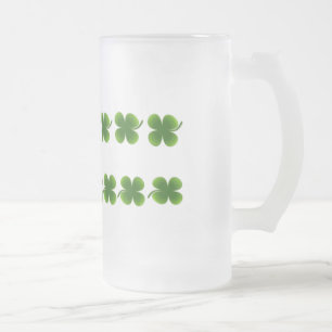 Taza De Cristal Esmerilado Bomba de vidrio escarcha de Shamrock
