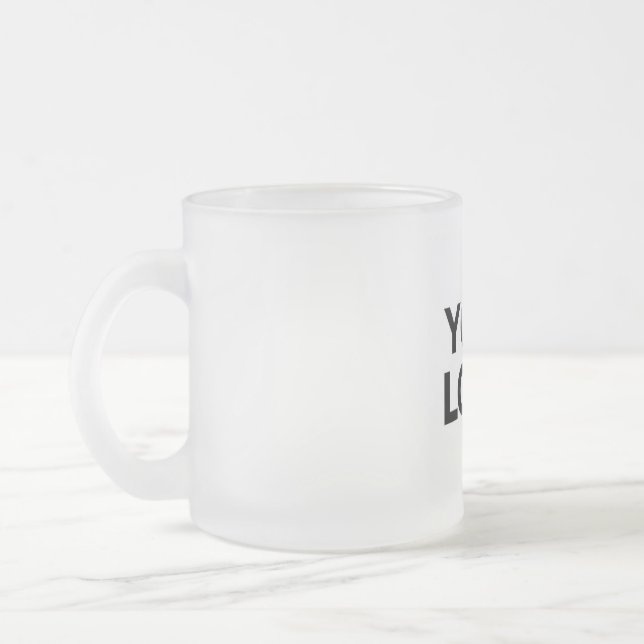 Taza De Cristal Esmerilado Bomba de vidrio escarchada (10 oz) (Izquierda)