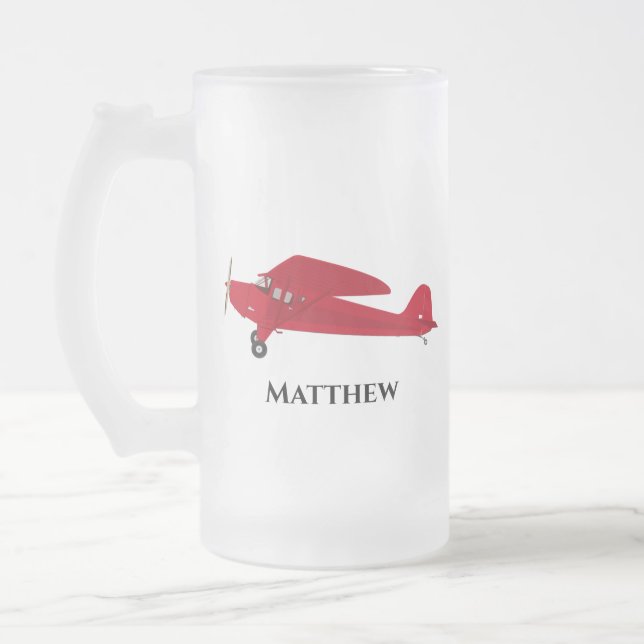 Taza De Cristal Esmerilado Bomba de vidrio escarchada de avispón rojo (Izquierda)