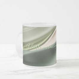 Taza De Cristal Esmerilado Bomba de vidrio escarchada en un gráfico elegante