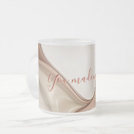 Taza De Cristal Esmerilado Bomba de vidrio escarchada en un gráfico elegante