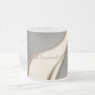 Taza De Cristal Esmerilado Bomba de vidrio escarchada en un gráfico elegante