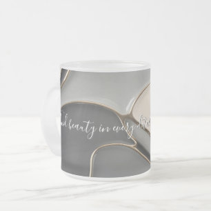 Taza De Cristal Esmerilado Bomba de vidrio escarchada en un gráfico elegante