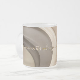 Taza De Cristal Esmerilado Bomba de vidrio escarchada en un gráfico elegante