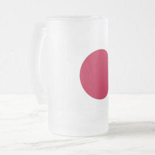 Taza De Cristal Esmerilado Bomba de vidrio escarchado con bandera de Japón
