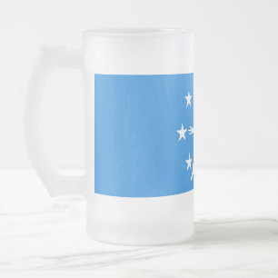 Taza De Cristal Esmerilado Bomba de vidrio escarpado con bandera de Corpus Ch