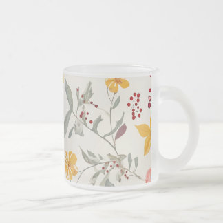 Taza De Cristal Esmerilado Bomba de vidrio escarpado de flores