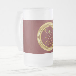 Taza De Cristal Esmerilado Bomba de vidrio escarpado personalizada Hole-In-On