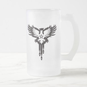 Taza De Cristal Esmerilado Bombas de caída del pájaro - K