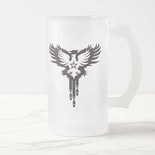 Taza De Cristal Esmerilado Bombas de caída del pájaro - K (Derecha)