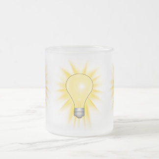 Taza De Cristal Esmerilado Bombilla - Borra las luces