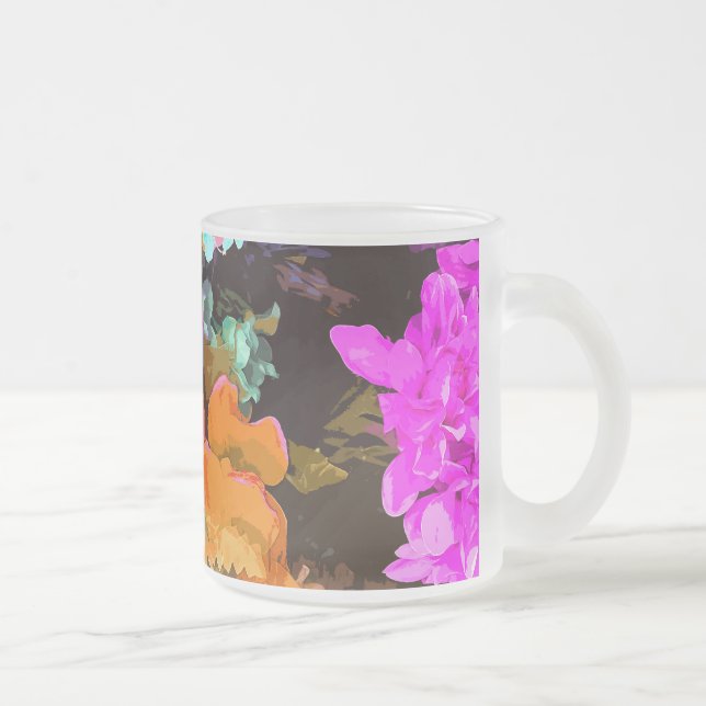 Taza De Cristal Esmerilado Bonito detalle (Derecha)