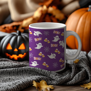 Taza De Cristal Esmerilado Boo ghosts