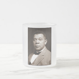 Taza De Cristal Esmerilado Booker Washington: Educador afroamericano