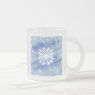 Taza De Cristal Esmerilado Bordes helados VIII
