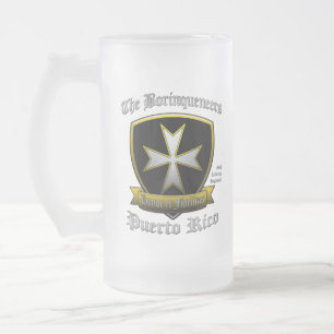 Taza De Cristal Esmerilado Borinqueneers