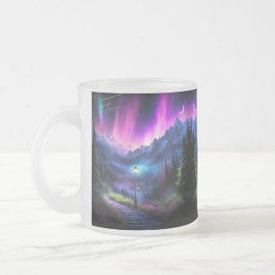Taza De Cristal Esmerilado Bosque encantado