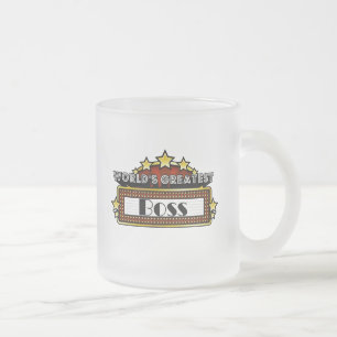 Taza De Cristal Esmerilado Boss más grande del mundo